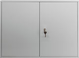 BURG-WÄCHTER Schlüsselschrank 6850/100 PZ mit Profilzylinder, 100 Haken, Stahl, grau, 550x377x80 mm