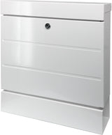 BURG-WÄCHTER Briefkastenset NewYork 3850 Ni – Edelstahl, DIN C4, mit Zeitungsbox