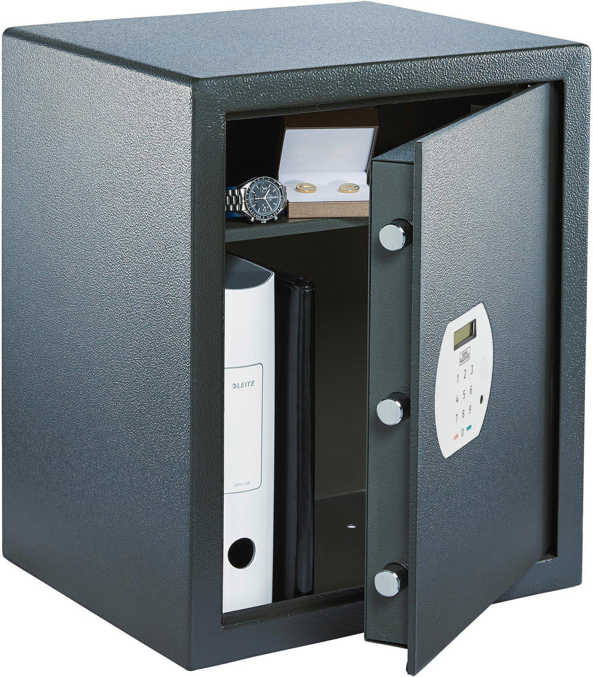 BURG-WÄCHTER Möbeltresor Pure-Safe PS 110 E – Elektronikschloss, 6,7 l, anthrazit