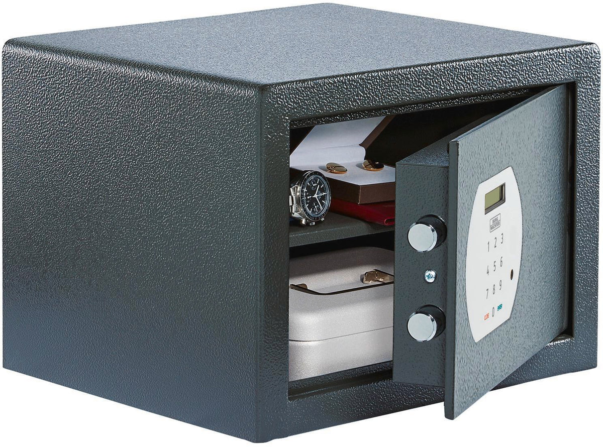 BURG-WÄCHTER Möbeltresor Pure-Safe PS 110 E – Elektronikschloss, 6,7 l, anthrazit