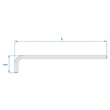 KING TONY Profi-Werkzeuge - Steckschlüssel, extra lang - 14 mm BLI112514MR