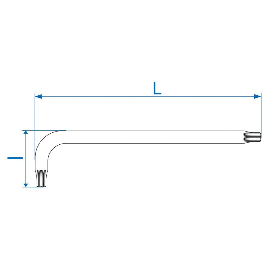 KING TONY Profi-Werkzeuge - XZN®-Schlüssel, lang - M10 112610M