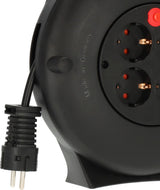 BRENNENSTUHL Kabelbox 15m H05VV-F 3x1,5 mm² mit 4 Schutzkontaktsteckdosen und Überhitzungsschutz