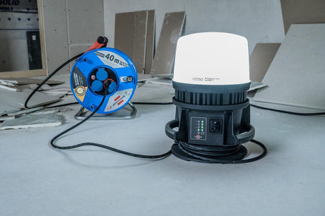 BRENNENSTUHL Hybrid-LED-Baustrahler 12050 MH 100 W 12000 lm mit 5 m Gummi-Neopren-Kabel