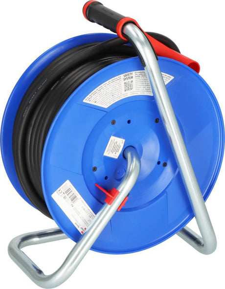 Brennenstuhl Drehstromkabeltrommel Garant 30m H07RN-F 5x2,5mm² – 2 Schutzkontaktsteckdosen, CEE 400V