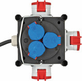 BRENNENSTUHL Stromverteiler 400V/16 A – 3xCEE400V + 3x230V, IP44, mobiler Endverteiler