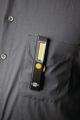 BRENNENSTUHL LED-Akkuhandleuchte PL 200 A – 200 lm, COB LED, Magnet & Clip