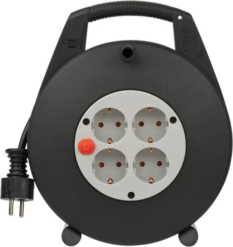 BRENNENSTUHL Kabelbox 10m H05VV-F 3x1,5 mm² mit 4 Schutzkontaktsteckdosen