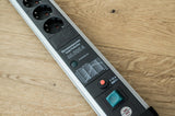 Brennenstuhl Steckdosenleiste Premium-Protect-Line 16 A 230 V mit 4 Steckdosen, Überspannungsschutz und Sicherungsautomat