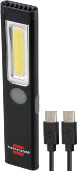 BRENNENSTUHL LED-Akkuhandleuchte PL 200 AC – 200 lm, 12 h Leuchtdauer, COB LED, USB-C