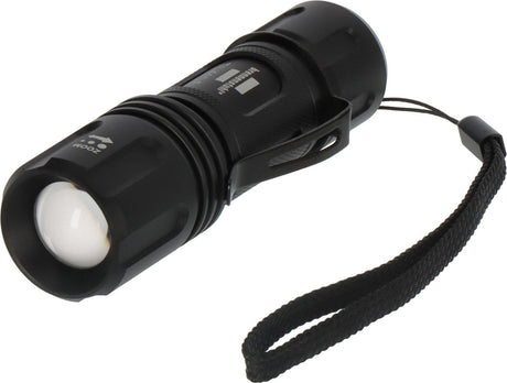 BRENNENSTUHL LED-Taschenlampe LuxPremium TL 410 F, 350 lm, 136 m, Alu, IP44, 6900 K, inkl. Batterien