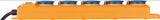 Brennenstuhl Steckdosenblock Super Solid SL 554 – 5-fach, 16 A, 230 V, IP54, 2 m H07RN-F