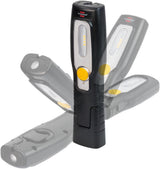 BRENNENSTUHL LED-Akkuhandleuchte HL 200 A – 70/250 lm, 3,7 V Li-Ion, 360° Haken