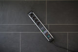 Brennenstuhl Steckdosenleiste Premium-Protect-Line 16 A 230 V mit 4 Steckdosen, Überspannungsschutz und Sicherungsautomat