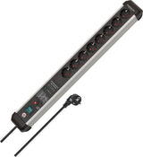 Brennenstuhl Steckdosenleiste Premium-Protect-Line 16 A 230 V mit 4 Steckdosen, Überspannungsschutz und Sicherungsautomat