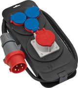 BRENNENSTUHL Stromverteiler 400V/16 A – 1x CEE 400V/16A, 3x 230V, IP44, 2 m Kabel