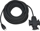 Brennenstuhl Schutzkontaktverlängerung 10 m H07RN-F, 3x1,5 mm², IP44, Vollgummi, 3-Wege-Kupplung