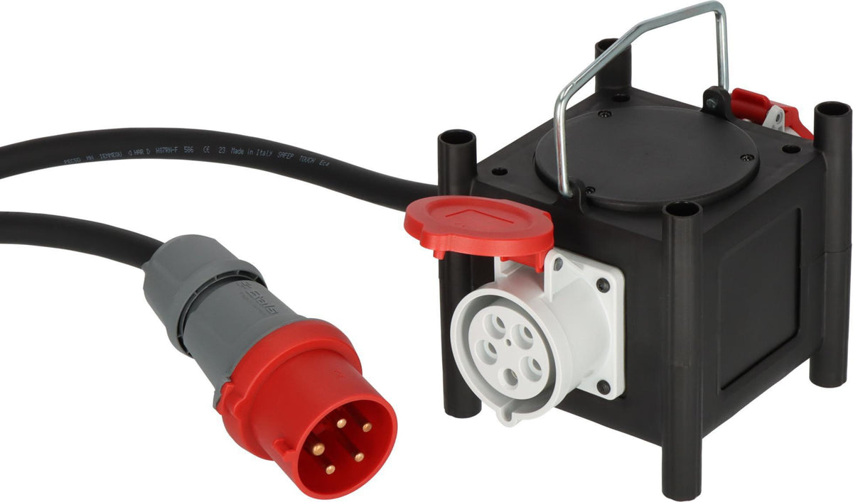BRENNENSTUHL Stromverteiler 400V/16 A – 3xCEE400V + 3x230V, IP44, mobiler Endverteiler