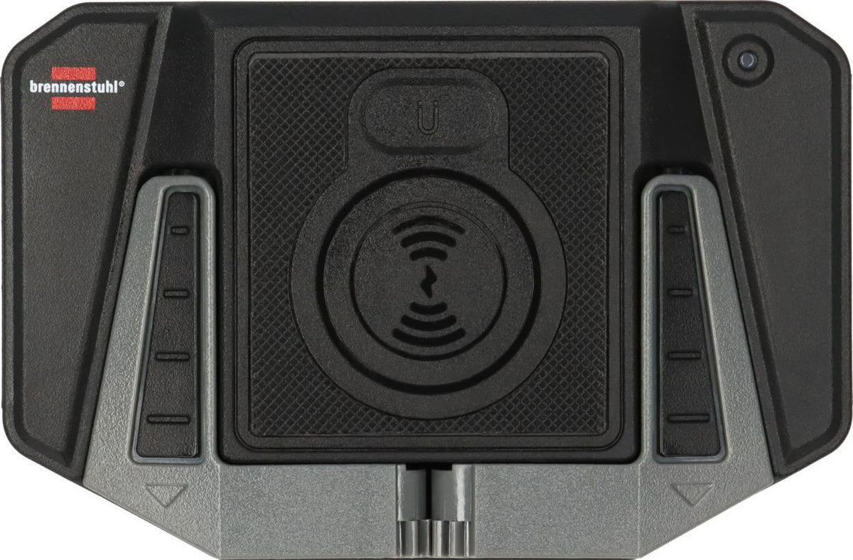 Ladestation WCP 2 A von BRENNENSTUHL – Induktive 10-W-Ladestation mit Handyhalter und LED-Anzeige