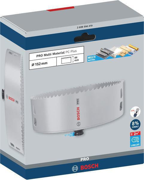 Bosch Lochsäge PRO Multi Material PC Plus 102 mm – HSS mit 8% Kobalt für Stahl und Trockenbau