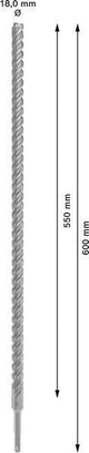 Bosch Hammerbohrer PRO SDS plus-5X, Ø 10,0 mm, Arbeitslänge 100 mm, SDS plus, Vierschneider für Stahlbeton
