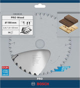 Bosch Kreissägeblatt PRO Wood AD 160 mm Z24 WZ für präzise Holzschnitte