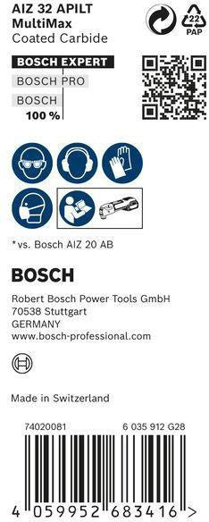 Bosch EXPERT MultiMax AIZ 32 APILT Tauchsägeblatt Starlock 32 mm Carbide 10 Stück