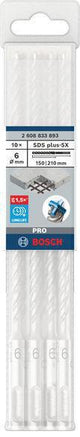 Bosch Hammerbohrer PRO SDS plus-5X, Ø 10,0 mm, Arbeitslänge 100 mm, SDS plus, Vierschneider für Stahlbeton