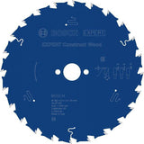 BOSCH Kreissägeblatt Expert for Construct Wood 165 mm, 24 Zähne, WZ, Bohrung 20 mm – für Holz mit Fremdkörpern