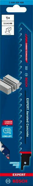 Bosch Säbelsägeblatt Expert Aerated Concrete S-Schaft 225 mm für Porenbeton