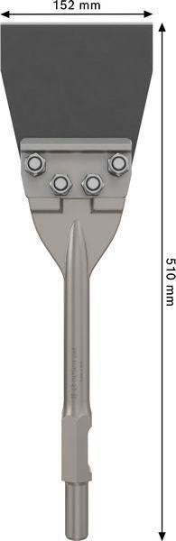 BOSCH Fliesenmeißel PRO HEX 6kant-Schaft 28 mm 510 mm Bodenschaber