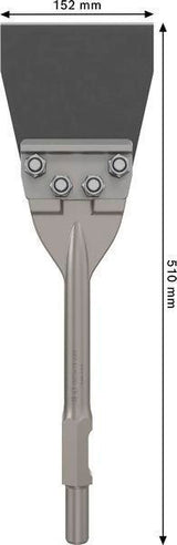 BOSCH Fliesenmeißel PRO HEX 6kant-Schaft 28 mm 510 mm Bodenschaber