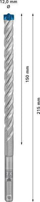 Bosch Expert SDS-7X Hammerbohrer 5 mm, 10 Stück, SDS-plus, Carbide Technology