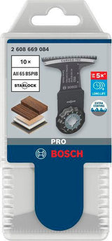 BOSCH Tauchsägeblatt PRO AII 65 BSPIB Starlock – 65 mm für Hartholz und Holzverbundwerkstoffe
