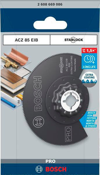 BOSCH Segmentsägeblatt PRO ACZ 85 EIB Ø 85 mm Starlock für Holz, Gips und weiches Metall