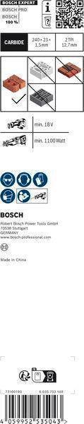 Bosch Expert Hollow Brick Säbelsägeblatt S1243HM 300 mm für Hohlziegel