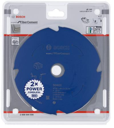 BOSCH Kreissägeblatt Expert for Fibre Cement 165 mm Z4 TCG – Für Zementfaserplatten