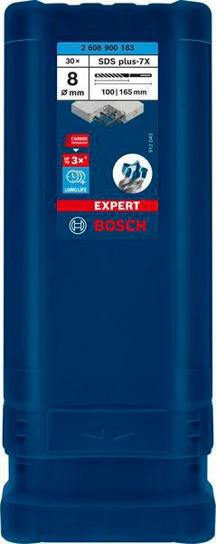 BOSCH Hammerbohrer Expert SDS-7X 5 mm SDS-plus 30 Stück für Stahlbeton