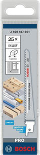 BOSCH Säbelsägeblatt S 611 DF, 150 mm, Bi-Metall, TPI 6, 5 Stück – für Holz und Metall