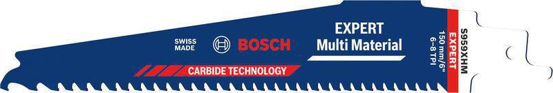 Bosch Säbelsägeblatt Expert Multimaterial 150 mm, Carbide-Technologie, TPI 6-8, für Metall, Holz, Kunststoff