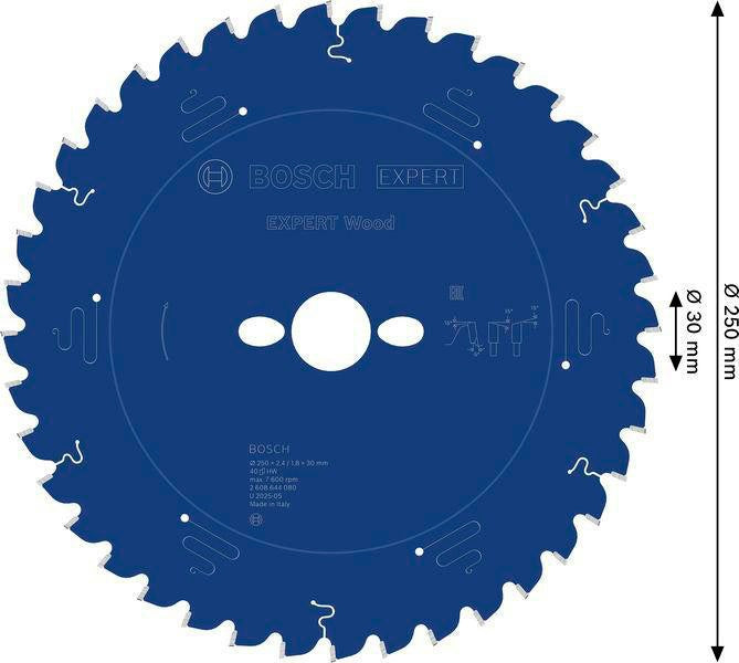 Bosch Kreissägeblatt Expert Wood AD 160 mm Z.24 WZ – Hartmetall-Sägeblatt für Akkusägen