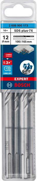 Bosch Expert SDS-7X Hammerbohrer 5 mm, 10 Stück, SDS-plus, Carbide Technology