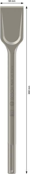 Bosch SDS-max Spatmeißel 350 mm – 50 mm Schneidenbreite für Mauerwerk und Beton