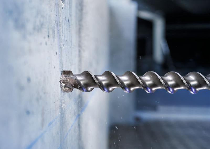 BOSCH Hammerbohrer Max-7 SDS-max Ø 18 mm, Arbeitslänge 1200 mm – 4 Schneiden für aggressiven Bohrfortschritt