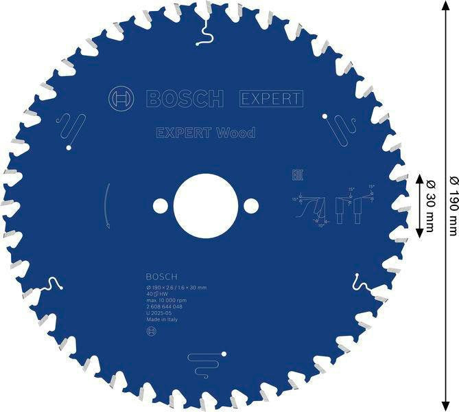 Bosch Kreissägeblatt Expert Wood AD 160 mm Z.24 WZ – Hartmetall-Sägeblatt für Akkusägen