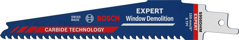 Bosch Expert Window Demolition S 956 DHM Säbelsägeblatt 150 mm für Fenster aus Holz, Kunststoff & Verbundwerkstoff