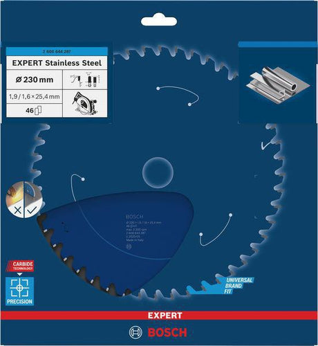 Bosch EXPERT Stainless Steel Kreissägeblatt 230 mm, 46 Zähne, für Edelstahl