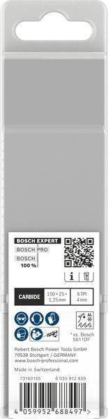 Bosch Expert Window Demolition S 956 DHM Säbelsägeblatt 150 mm Carbide für Holz, Kunststoff & Verbundwerkstoff