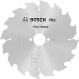 Bosch Kreissägeblatt PRO Wood AD 160 mm Z24 WZ für präzise Holzschnitte