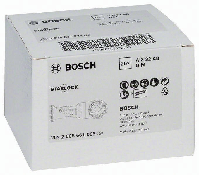 BOSCH Tauchsägeblatt AIZ 20AB Starlock 20 mm Breite 30 mm Eintauchtiefe 5er Pack